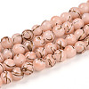Baking Painted Glass Beads Strands DGLA-N010-8mm-02-1