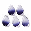 Two Tone Transparent Spray Painted Glass Pendants GLAA-S190-014D-01-1