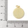 Brass Pave Natural White Shell Pendants KK-S522-13G-3