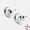925 Sterling Silver Stud Earring Findings STER-F032-01S-1