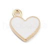 Light Gold Plated Alloy Enamel Charms ENAM-M219-06KCG-03-1