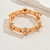 Hip-pop Brass Bangles ZN2910-3