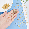 BENECREAT 80Pcs Brass Bead KK-BC0013-53D-3