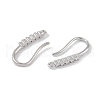 Brass Micro Pave Cubic Zirconia Earring Hooks KK-U008-10P-2