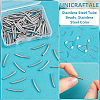 Unicraftale 100Pcs 304 Stainless Steel Tube Beads STAS-UN0060-12-5