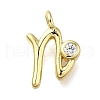 Brass Micro Pave Cubic Zirconia Pendants KK-B132-12G-N-1