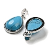 Natural & Synthetic Mixed Gemstone Pendants G-I358-B-3