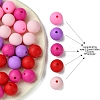 35Pcs Food Grade Eco-Friendly Silicone Focal Beads SIL-FS0001-22D-4