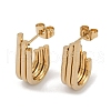 PVD Vacuum Plating 201 Stainless Steel Stud Earrings EJEW-I309-56A-G-1