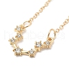3Pcs Alloy Rhinestones Anklets AJEW-S083-01G-03-3