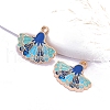 Bohemia Style Alloy Enamel Pendants PW-WG97A30-05-1