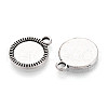 Tibetan Style Alloy Pendant Cabochon Settings PALLOY-N178-01AS-2