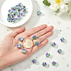 Alloy Enamel European Beads ENAM-PH0001-37-3