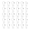 Unicraftale 30Pcs 304 Stainless Steel Hoop Earrings Findings STAS-UN0049-86-1