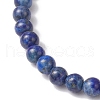 Natural Lapis Lazuli Stretch Bracelets BJEW-JB11964-01-4