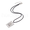 Tarot Card 201 Stainless Steel Pendant Necklaces NJEW-JN04496-6