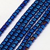 Electroplate Non-magnetic Synthetic Hematite Beads Strands G-J163-2x2mm-03-1