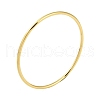 Ion Plating(IP) 304 Stainless Steel Round Ring Bangles for Women Men BJEW-F461-01H-G-1