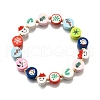 Handmade Polymer Clay Christmas Theme Beaded Stretch Bracelets for Women BJEW-TA00655-2