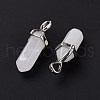 Natural White Jade Pendants G-K329-51P-4