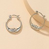 Moon Alloy Hoop Earrings FS-WG73DC3-02-2
