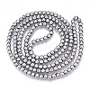 Electroplate Glass Beads Strands EGLA-T021-4mm-13B-2