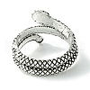 Snake Alloy Wrap Open Cuff Rings RJEW-K275-85AS-3