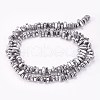 Electroplated Non-magnetic Synthetic Hematite Beads Strands X-G-P367-G08-2