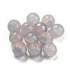 Transparent Spray Painting Crackle Glass Beads GLAA-L046-01A-21-1