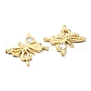 Rack Plating Alloy with Glass Pendants PALLOY-K010-43G-3