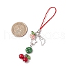 Glass Cherry Mobile Accessories HJEW-JM03017-3