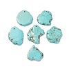 Natural Howlite Pendants TURQ-L031-020-1