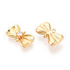 Brass Pave Clear Cubic Zirconia Connector Charms KK-N272-12G-2