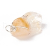 Rough Raw Natural Citrine Pendants PALLOY-JF01785-03-5