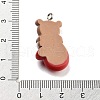 Christmas Theme Opaque Resin Pendants RESI-F054-B08-3