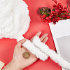 Gorgecraft White Faux Fur Ribbon Trim Fabric Roll for Christmas Tree Decor or Wreath Bows Craft DIY-GF0006-66-3