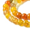 Dyed Natural Dragon Veins Agate Beads Strands X-G-C068-6mm-15-4