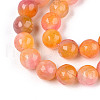 Dyed Natural White Jade Beads Strands G-T139-8mm-60-11-3