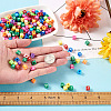 Mixed Color Acrylic Enamel Beads SACR-TA0001-08-6