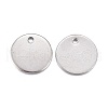 Non-Tarnish 201 Stainless Steel Charms STAS-F255-043P-12mm-2