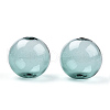 Transparent Blow High Borosilicate Glass Globe Beads GLAA-T003-09E-2