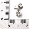 Brass Micro Pave Cubic Zirconia Pendants KK-P308-49P-3