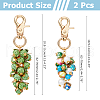Polymer Clay & Acrylic & Resin Pendant Decoration HJEW-OC00022-2