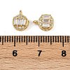 Brass Micro Pave Cubic Zirconia Pendants KK-A257-12B-G-3