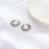 Non-Tarnish 304 Stainless Steel Hoop Earrings VY8498-01-2