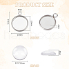Unicraftale DIY Half Round Pendants Making Kits DIY-UN0002-40P-3