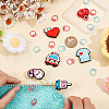  6Pcs 6 Styles Medical Theme Silicone Beads Knitting Needle Protectors/Knitting Needle Stoppers DIY-NB0010-41-3
