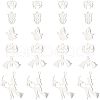 Unicraftale 12Pcs 6 201 & 304 Styles Stainless Steel Pendants STAS-UN0034-14-1