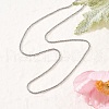 2MM 304 Stainless Steel Link Chain Necklaces for Women NJEW-B131-10P-3