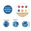 SUPERFINDINGS Printed Natural Wooden Beads WOOD-FH0001-54-2